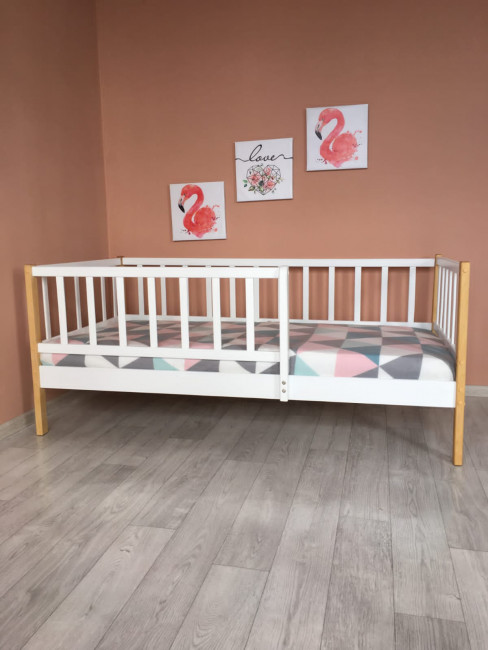 Кровать MALIKA GLORIA 160х80 белый-бук Кровать MALIKA GLORIA 160х80 белый-бук